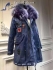 Mr&mrs Italy Women Cotton Denim Parka With Murmansky Fur